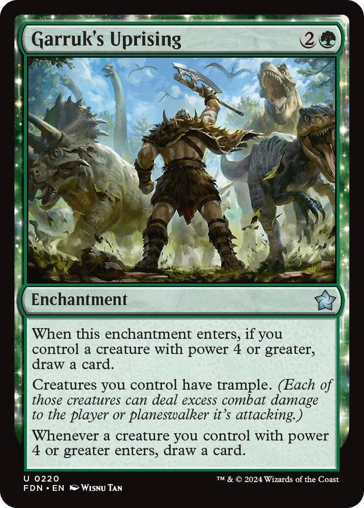 Garruk's Uprising 220 (Foundations)  - Foil | Good Games Adelaide SA