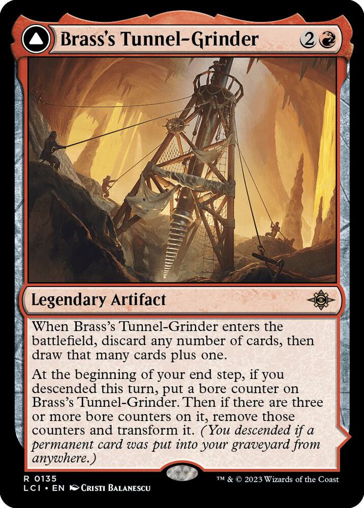 Brass's Tunnel-Grinder // Tecutlan, the Searing Rift 135 (The Lost Caverns of Ixalan)  | Good Games Adelaide SA