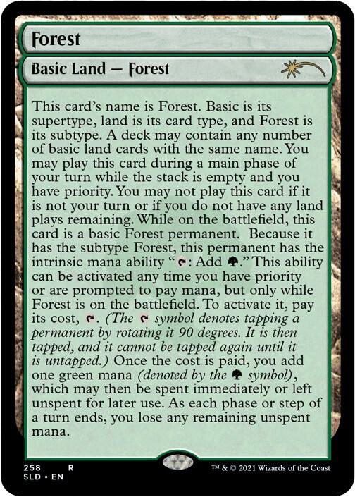 Forest 258 Full Text Lands 258 (Secret Lair Drop Series)  | Good Games Adelaide SA