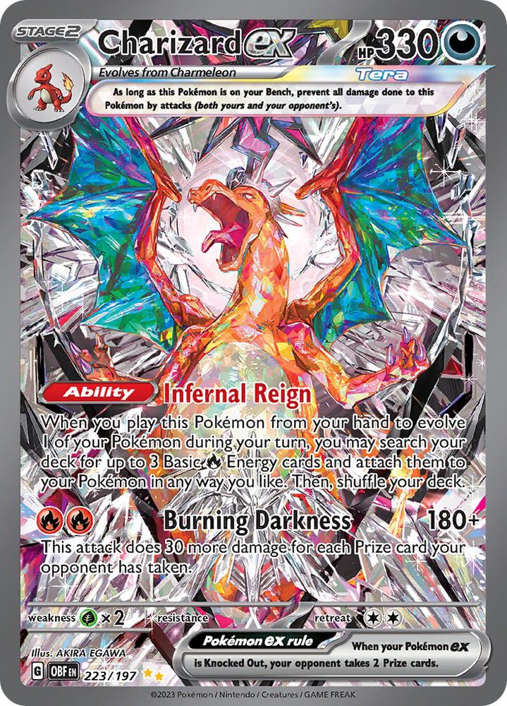 Charizard ex 223 197 223/197 (SV03: Obsidian Flames)  - Holofoil | Good Games Adelaide SA