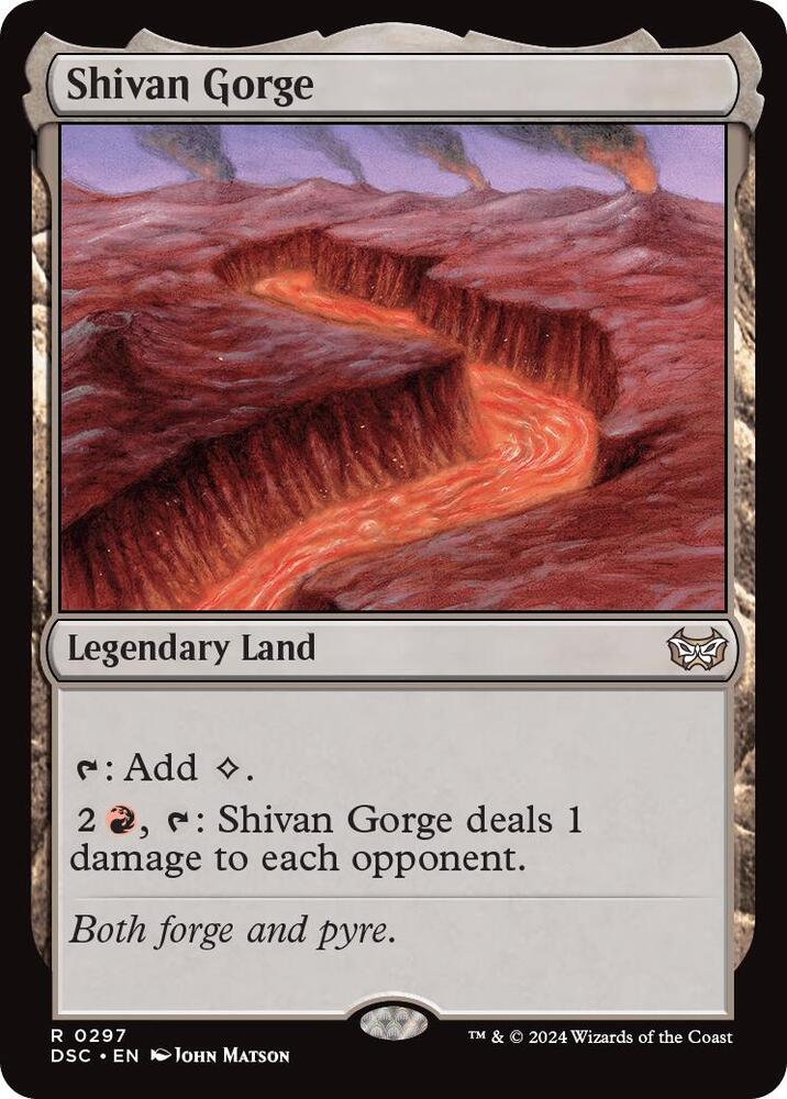 Shivan Gorge 297 (Commander: Duskmourn: House of Horror)  | Good Games Adelaide SA
