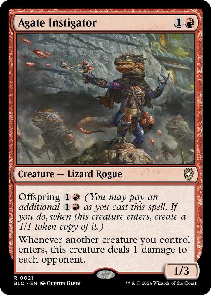 Agate Instigator 21 (Commander: Bloomburrow)  | Good Games Adelaide SA