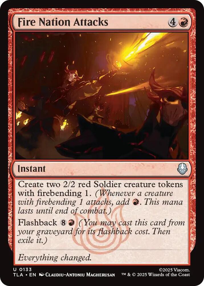 Fire Nation Attacks 133 (Avatar: The Last Airbender)  - Foil | Good Games Adelaide SA