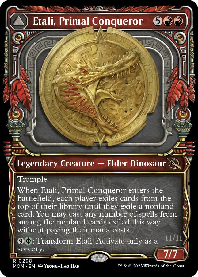 Etali, Primal Conqueror // Etali, Primal Sickness 298 (March of the Machine)  - Showcase Foil | Good Games Adelaide SA