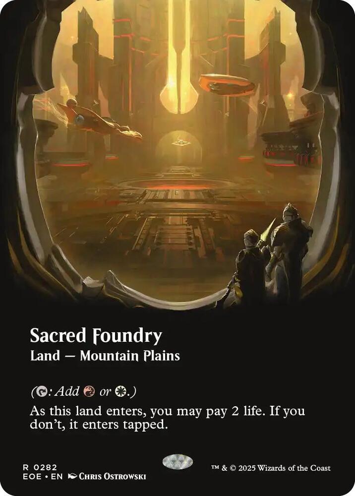 Sacred Foundry Borderless 282 (Edge of Eternities)  | Good Games Adelaide SA