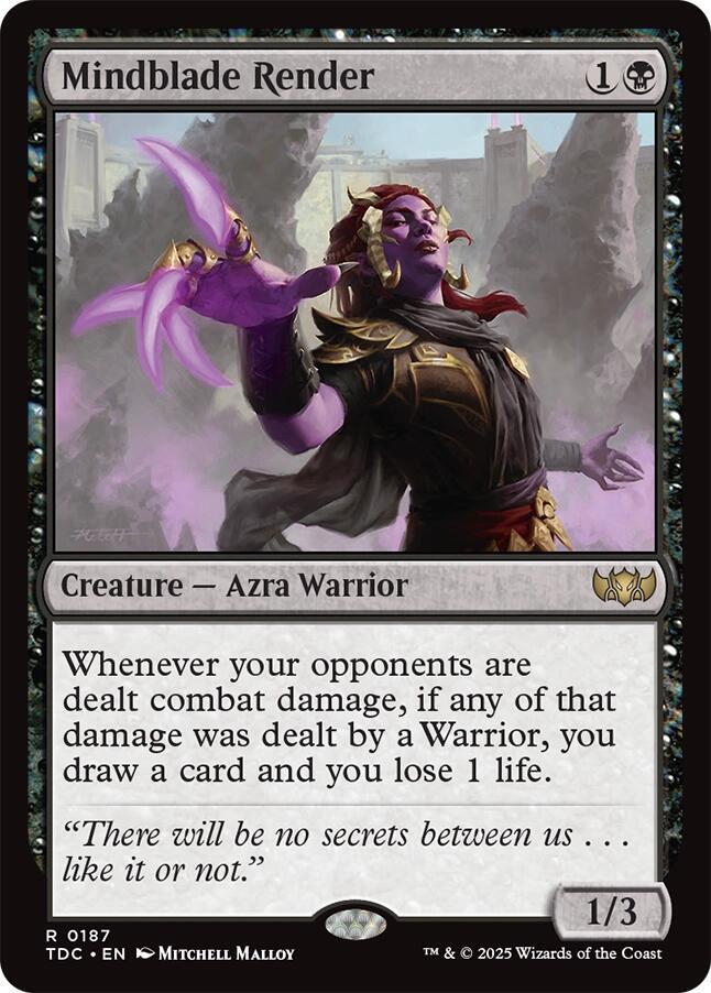 Mindblade Render 187 (Commander: Tarkir: Dragonstorm)  | Good Games Adelaide SA
