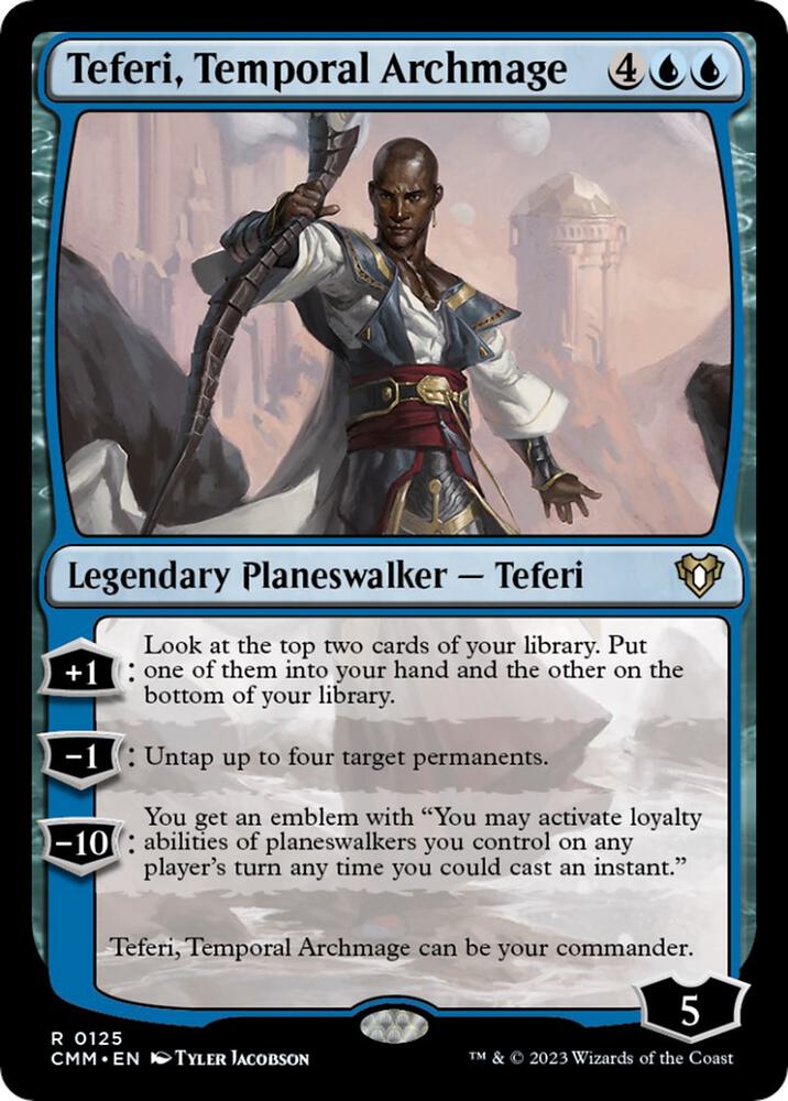 Teferi, Temporal Archmage 125 (Commander Masters)  - Foil | Good Games Adelaide SA