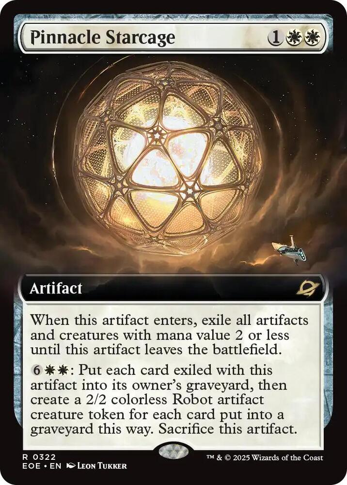 Pinnacle Starcage  322/276 (Edge of Eternities)  - Extended Art | Good Games Adelaide SA