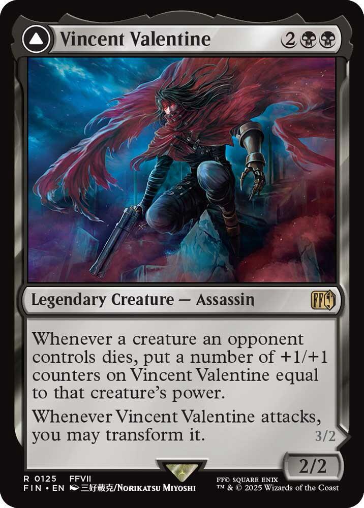 Vincent Valentine 125 (FINAL FANTASY)  - Foil | Good Games Adelaide SA