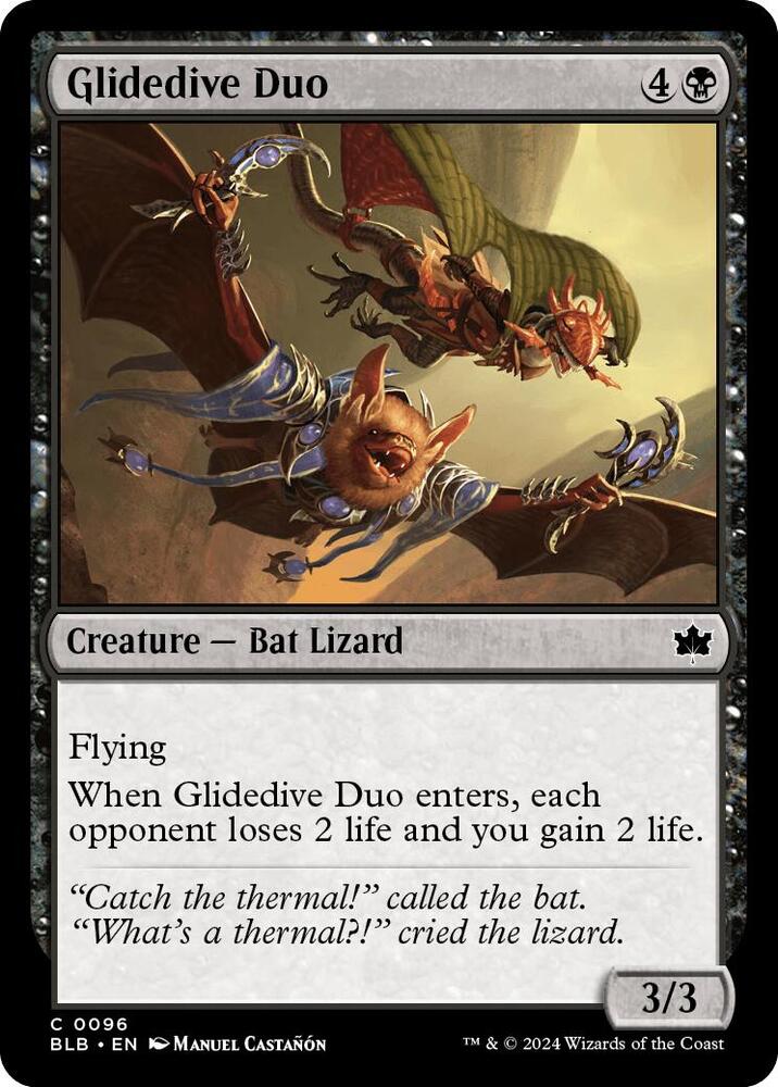 Glidedive Duo 96 (Bloomburrow)  - Foil | Good Games Adelaide SA