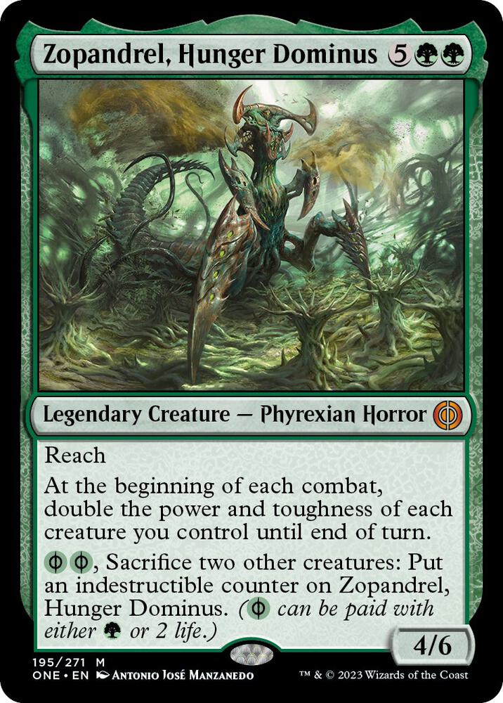 Zopandrel Hunger Dominus 195 (Phyrexia: All Will Be One)  | Good Games Adelaide SA