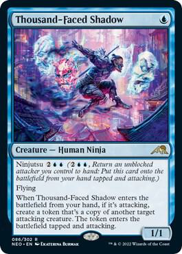Thousand-Faced Shadow 86 (Kamigawa: Neon Dynasty)  - Foil | Good Games Adelaide SA