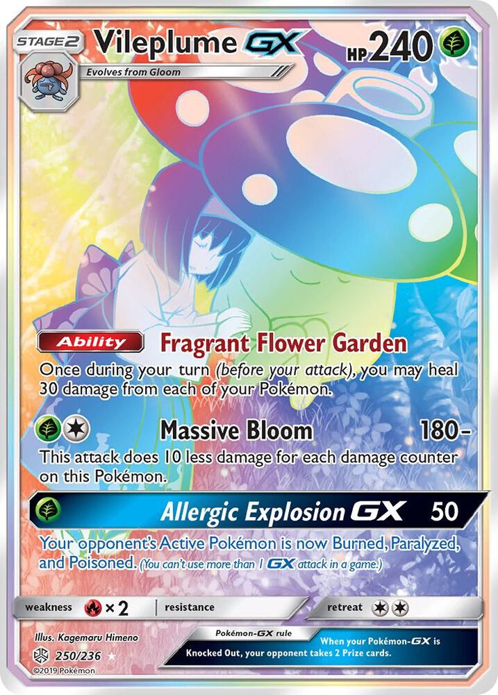 Vileplume GX Secret 250/236 (SM - Cosmic Eclipse)  - Holofoil | Good Games Adelaide SA
