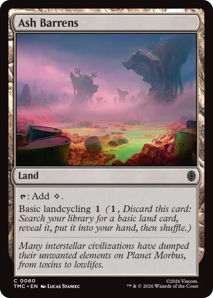 Ash Barrens 60/0 (Commander: Teenage Mutant Ninja Turtles)  - Surge Foil | Good Games Adelaide SA