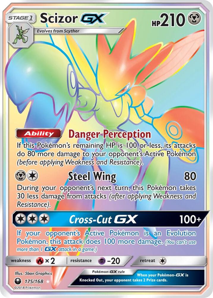 Scizor GX Secret 175/168 (SM - Celestial Storm)  - Holofoil | Good Games Adelaide SA