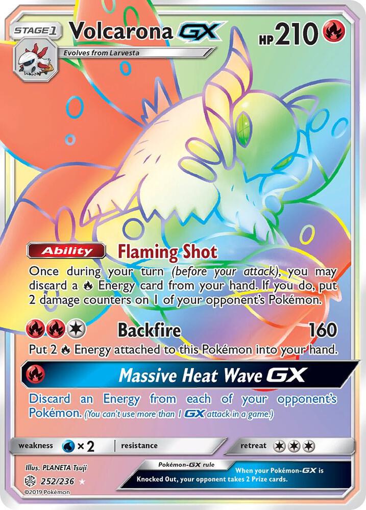 Volcarona GX Secret 252/236 (SM - Cosmic Eclipse)  - Holofoil | Good Games Adelaide SA