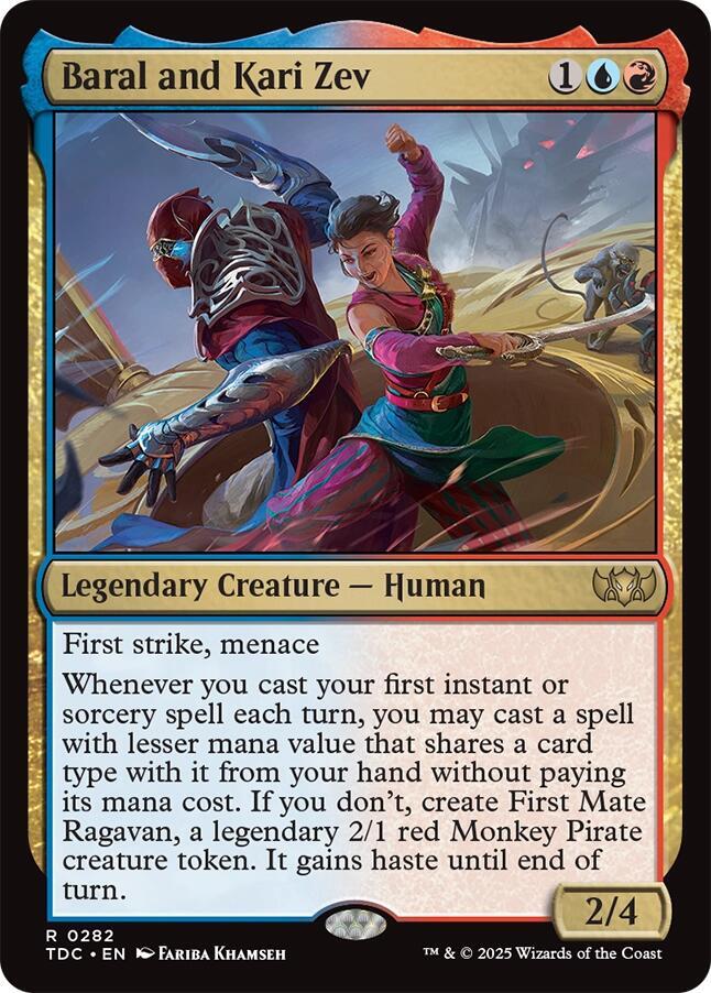 Baral and Kari Zev 282 (Commander: Tarkir: Dragonstorm)  | Good Games Adelaide SA