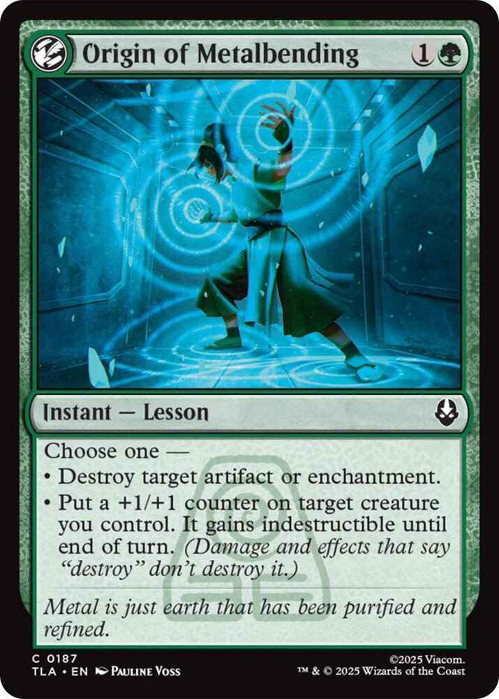 Origin of Metalbending 187 (Avatar: The Last Airbender)  - Foil | Good Games Adelaide SA