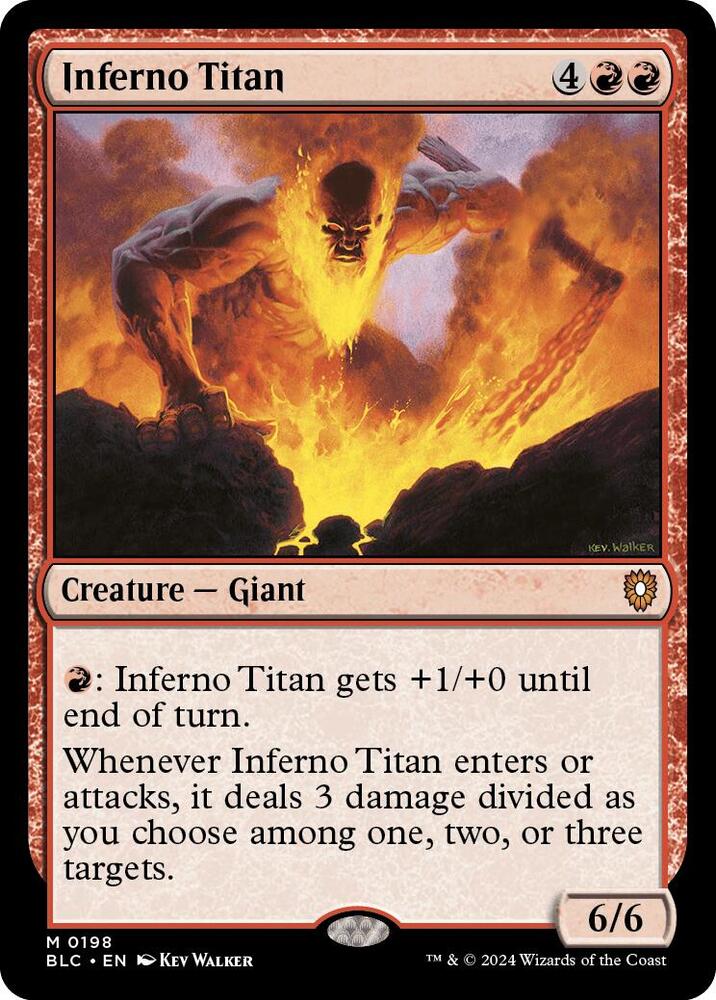 Inferno Titan 198 (Commander: Bloomburrow)  | Good Games Adelaide SA