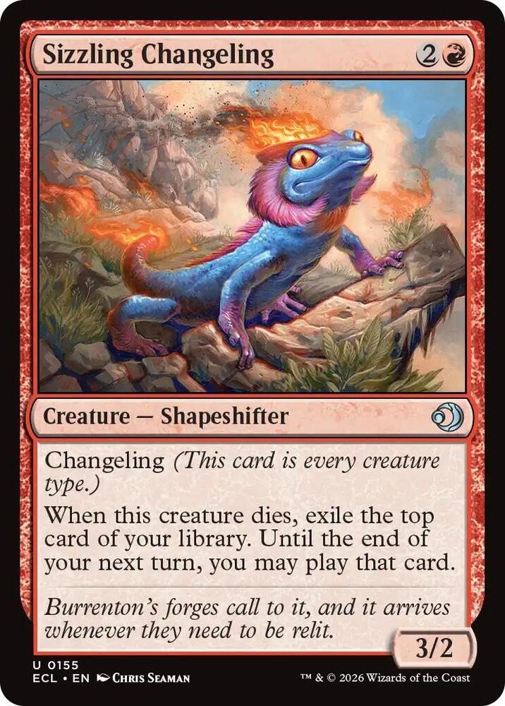 Sizzling Changeling 155 (Lorwyn Eclipsed)  - Foil | Good Games Adelaide SA