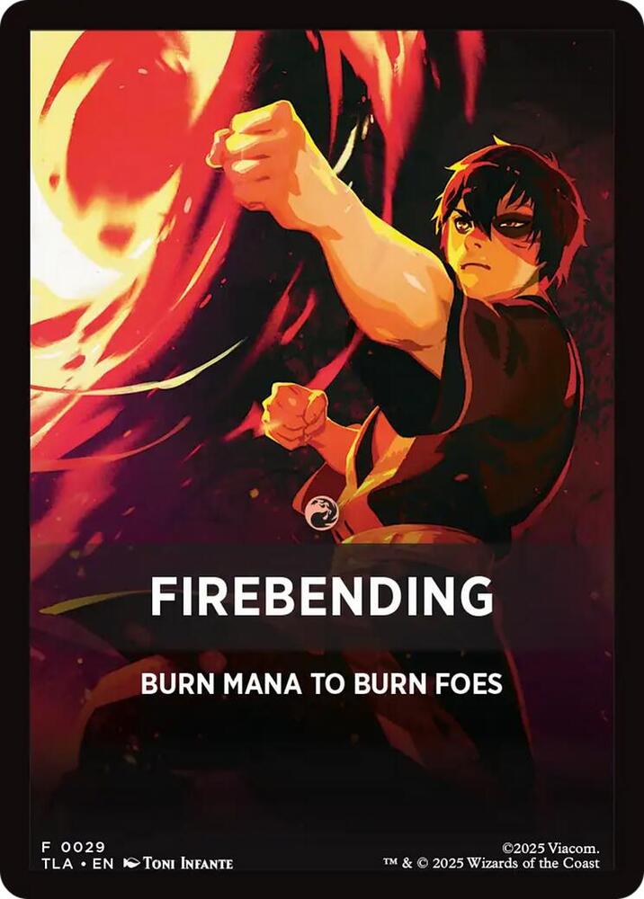 Firebending Theme Card 0029 29 (Avatar: The Last Airbender)  | Good Games Adelaide SA