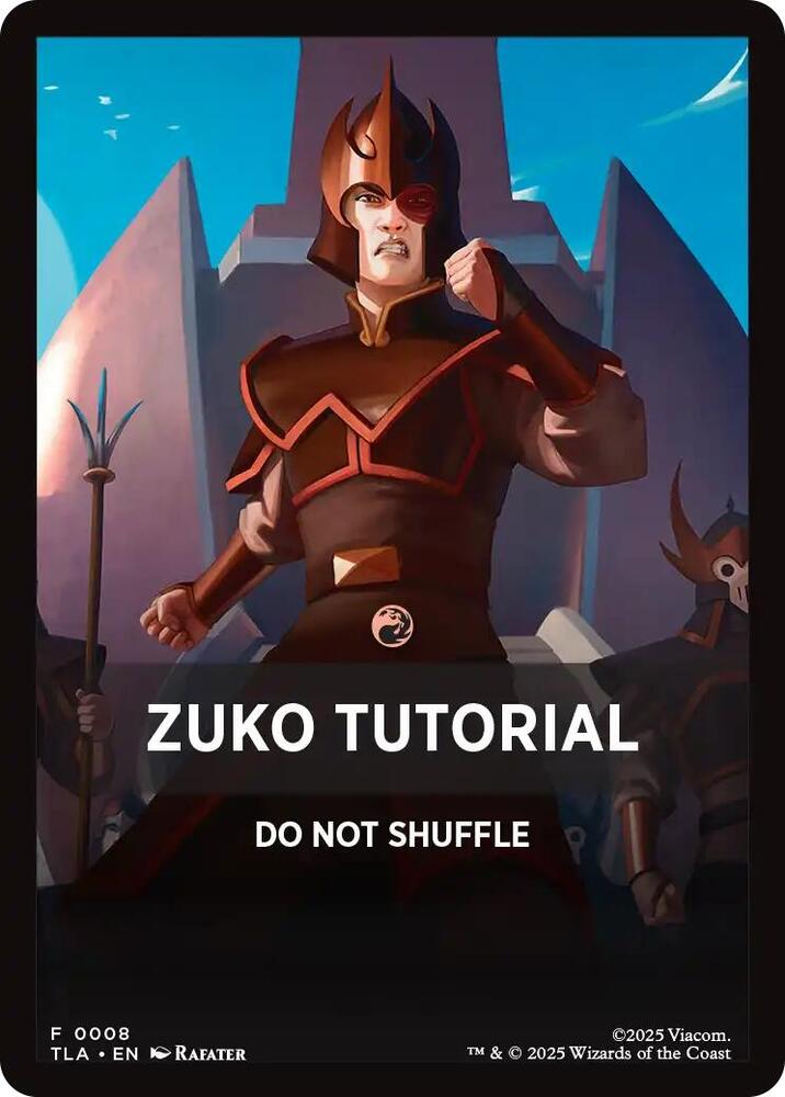 Zuko Tutorial Theme Card 8 (Avatar: The Last Airbender)  | Good Games Adelaide SA