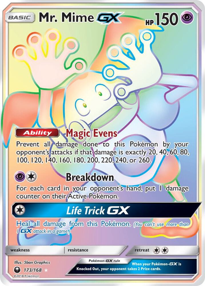 Mr. Mime GX Secret 173/168 (SM - Celestial Storm)  - Holofoil | Good Games Adelaide SA