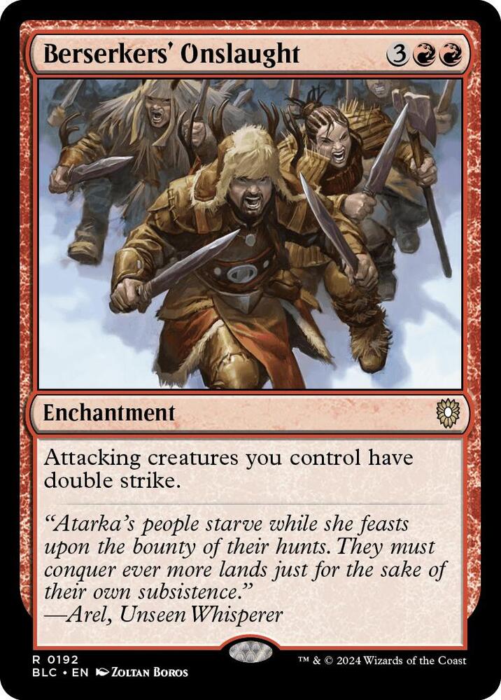Berserkers' Onslaught 192 (Commander: Bloomburrow)  | Good Games Adelaide SA