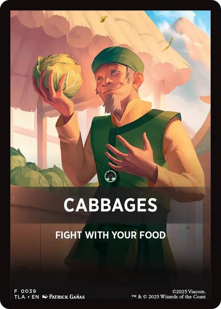 Cabbages Theme Card 39 (Avatar: The Last Airbender)  | Good Games Adelaide SA