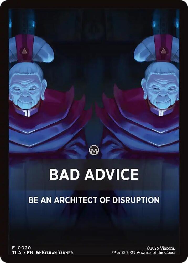 Bad Advice Theme Card 20 (Avatar: The Last Airbender)  | Good Games Adelaide SA