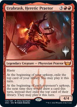 Urabrask Heretic Praetor 129 (Promo Pack: Streets of New Capenna)  | Good Games Adelaide SA