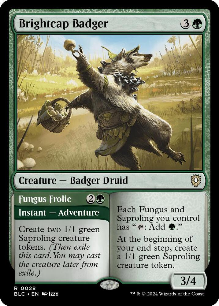 Brightcap Badger 28 (Commander: Bloomburrow)  | Good Games Adelaide SA