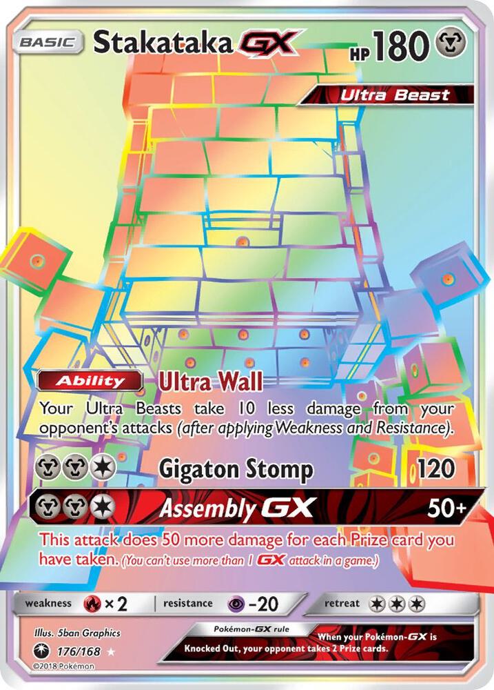 Stakataka GX Secret 176/168 (SM - Celestial Storm)  - Holofoil | Good Games Adelaide SA