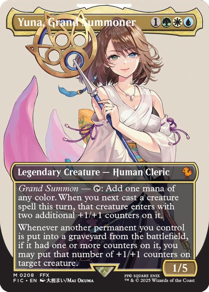 Yuna, Grand Summoner 208 (Commander: FINAL FANTASY)  - Foil | Good Games Adelaide SA