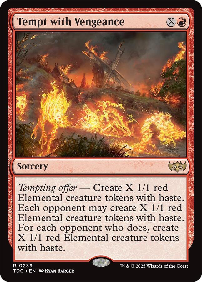 Tempt with Vengeance 239 (Commander: Tarkir: Dragonstorm)  | Good Games Adelaide SA