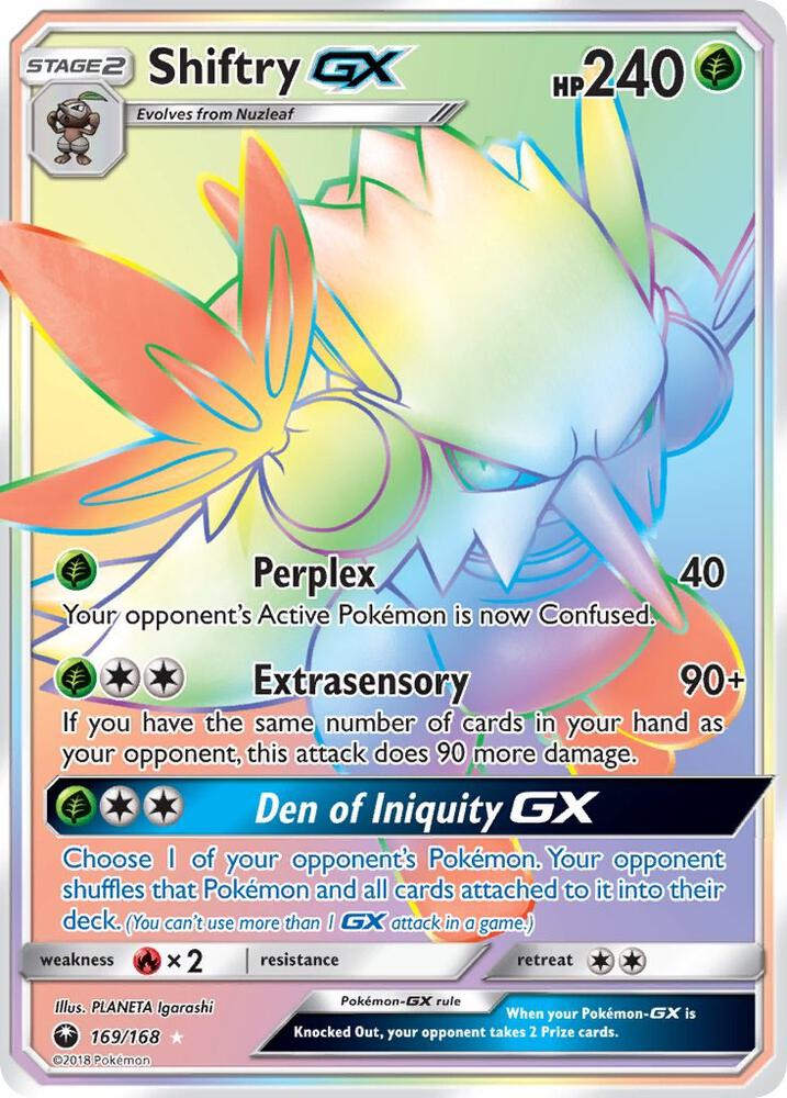 Shiftry GX Secret 169/168 (SM - Celestial Storm)  - Holofoil | Good Games Adelaide SA