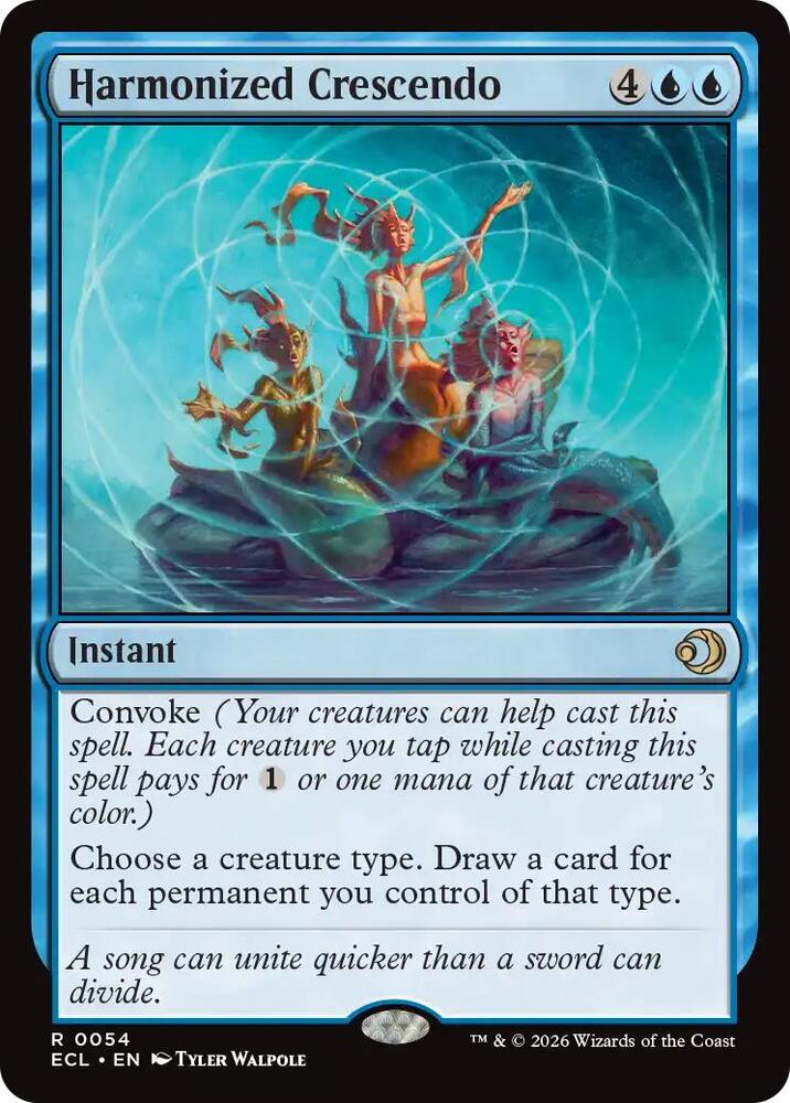 Harmonized Crescendo 54 (Lorwyn Eclipsed)  - Foil | Good Games Adelaide SA