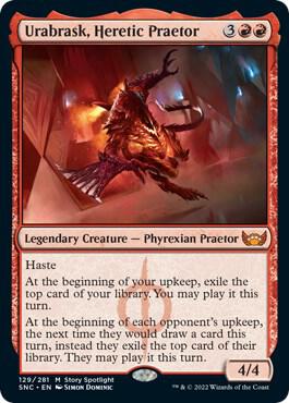 Urabrask Heretic Praetor 129 (Streets of New Capenna)  - Foil | Good Games Adelaide SA