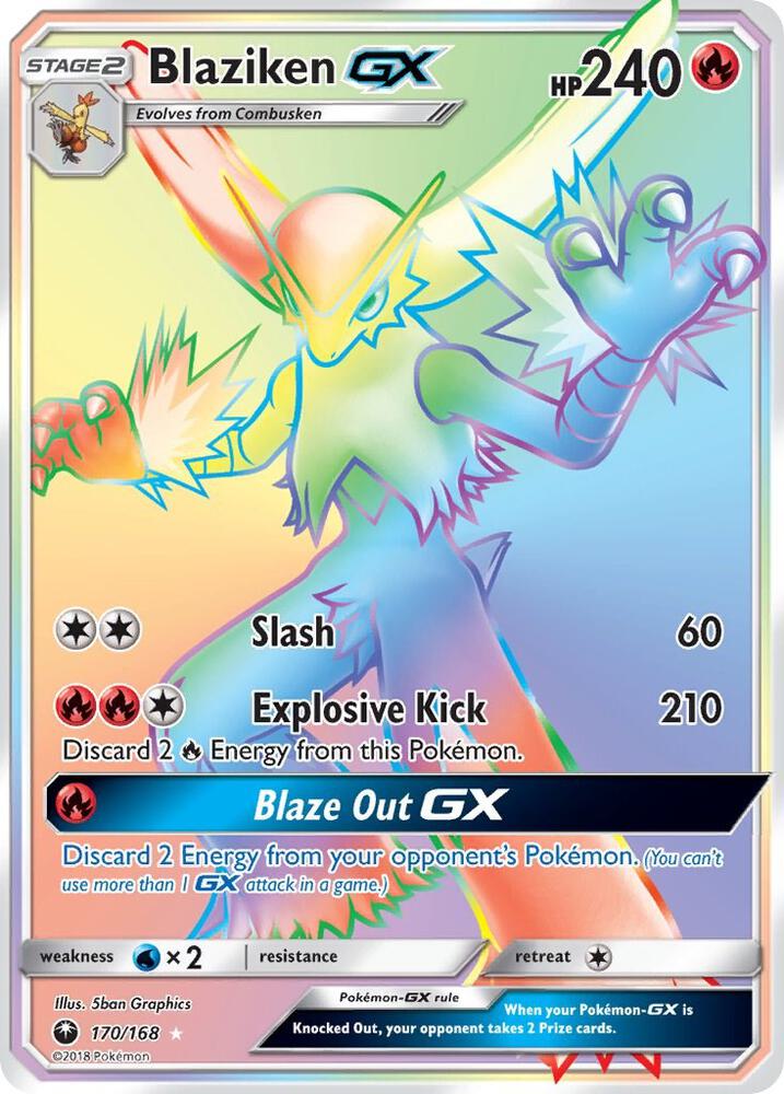 Blaziken GX Secret 170/168 (SM - Celestial Storm)  - Holofoil | Good Games Adelaide SA