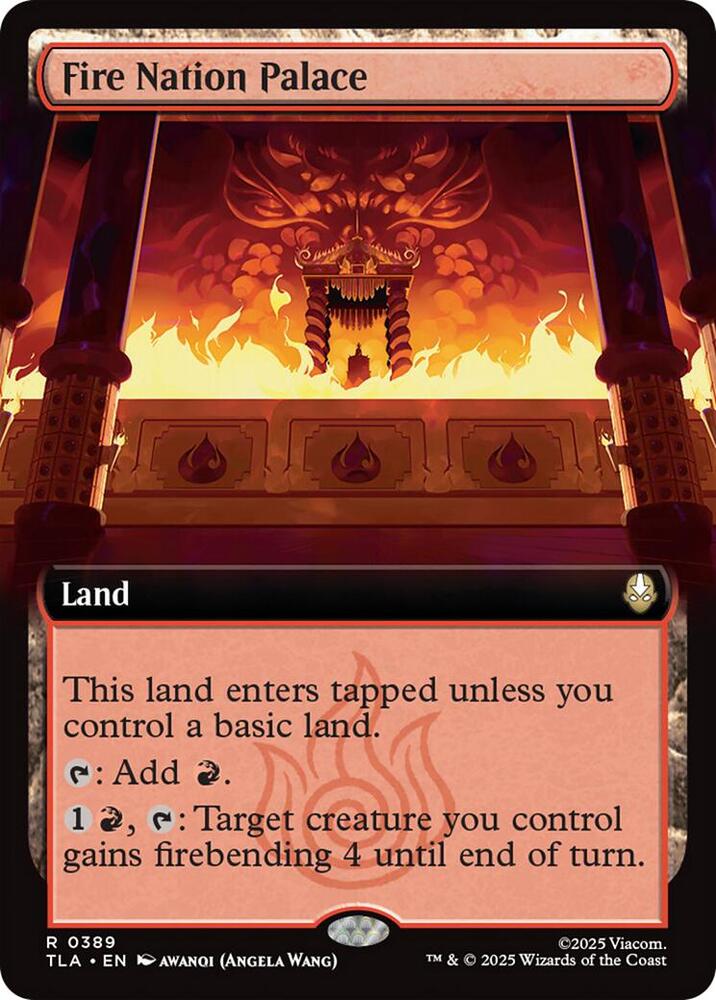 Fire Nation Palace Extended Art 389 (Avatar: The Last Airbender)  - Foil | Good Games Adelaide SA