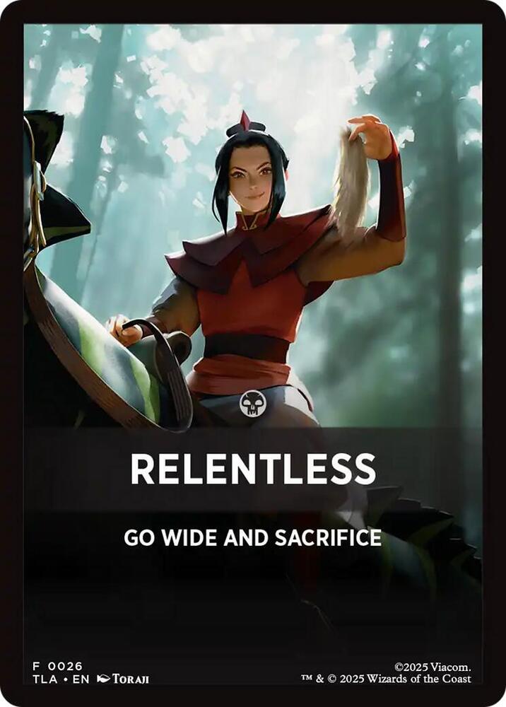 Relentless Theme Card 26 (Avatar: The Last Airbender)  | Good Games Adelaide SA