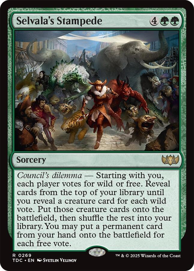 Selvala's Stampede 269 (Commander: Tarkir: Dragonstorm)  | Good Games Adelaide SA
