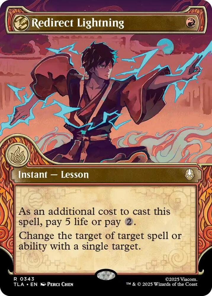 Redirect Lightning Showcase 343 (Avatar: The Last Airbender)  - Foil | Good Games Adelaide SA
