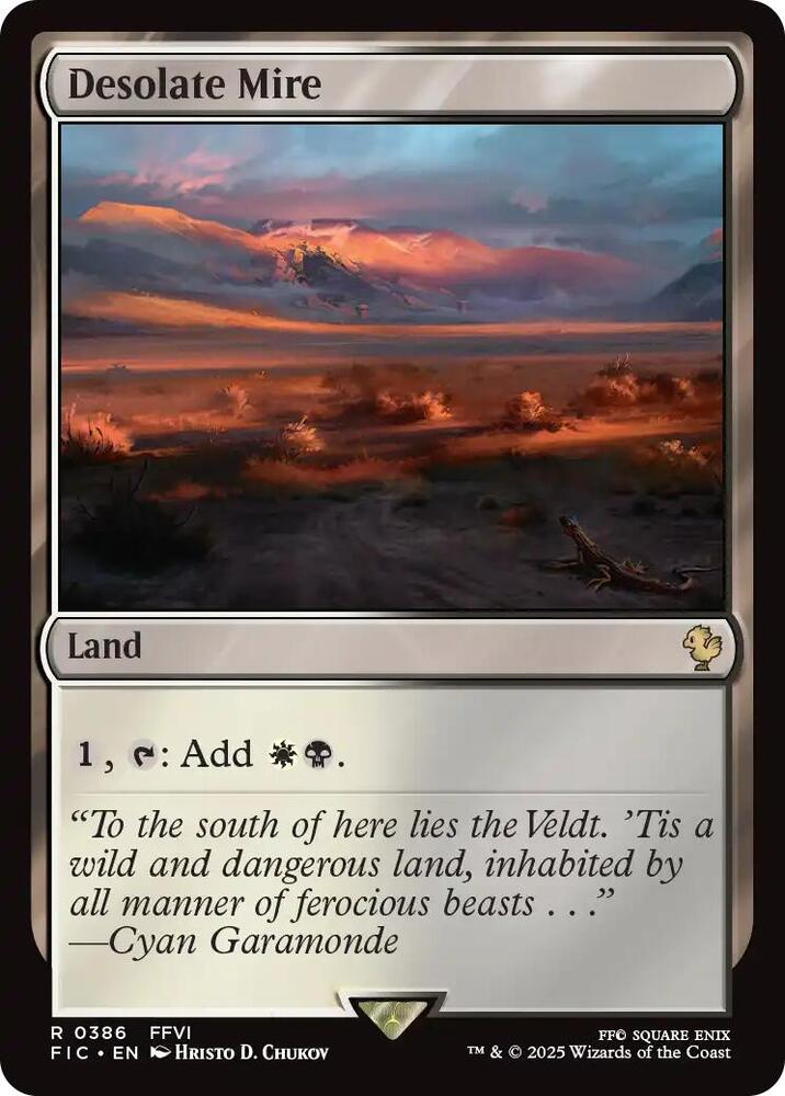 Desolate Mire 386 (Commander: FINAL FANTASY)  - Foil | Good Games Adelaide SA