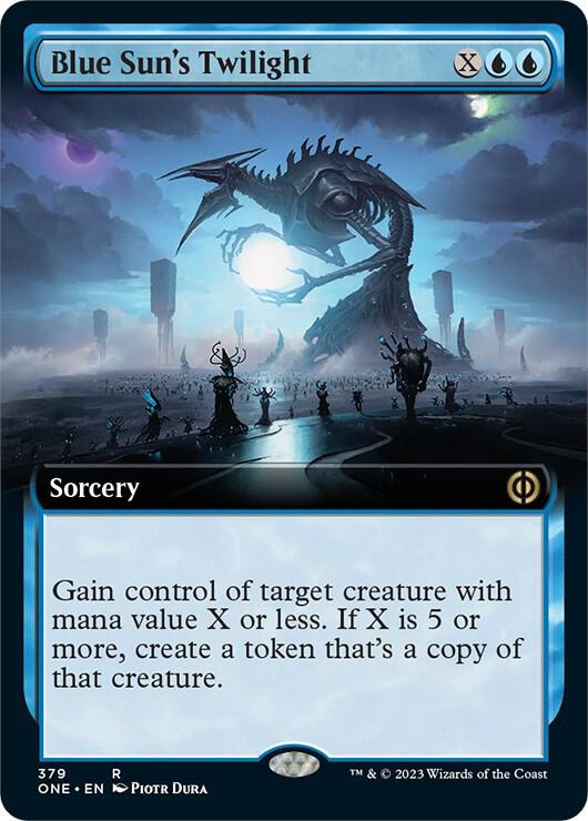 Blue Sun's Twilight 379 (Phyrexia: All Will Be One)  - Extended Art | Good Games Adelaide SA