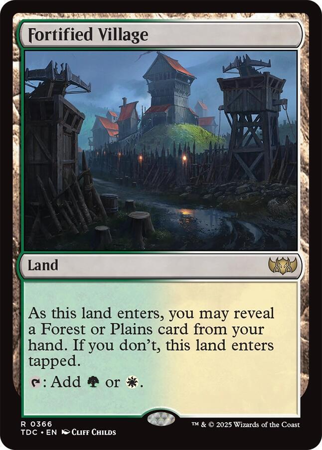 Fortified Village 366 (Commander: Tarkir: Dragonstorm)  | Good Games Adelaide SA