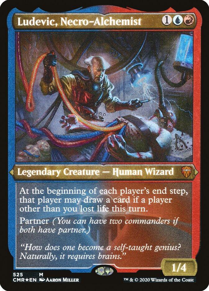 Ludevic Necro Alchemist Foil Etched 525 (Commander Legends)  - Foil | Good Games Adelaide SA