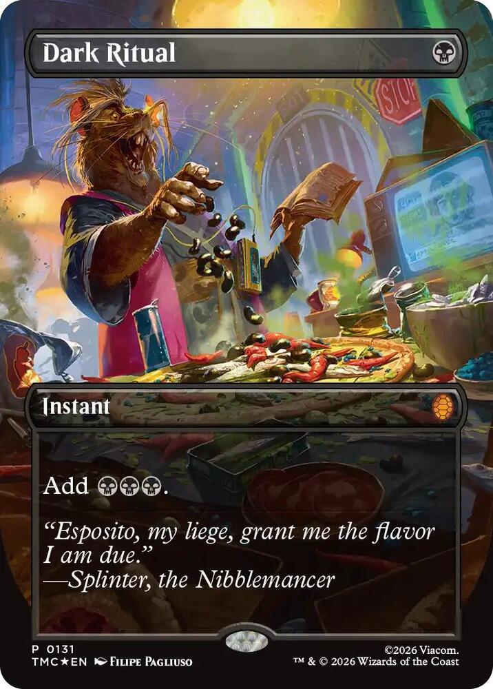 Dark Ritual Borderless 131 (Commander: Teenage Mutant Ninja Turtles)  - Foil | Good Games Adelaide SA