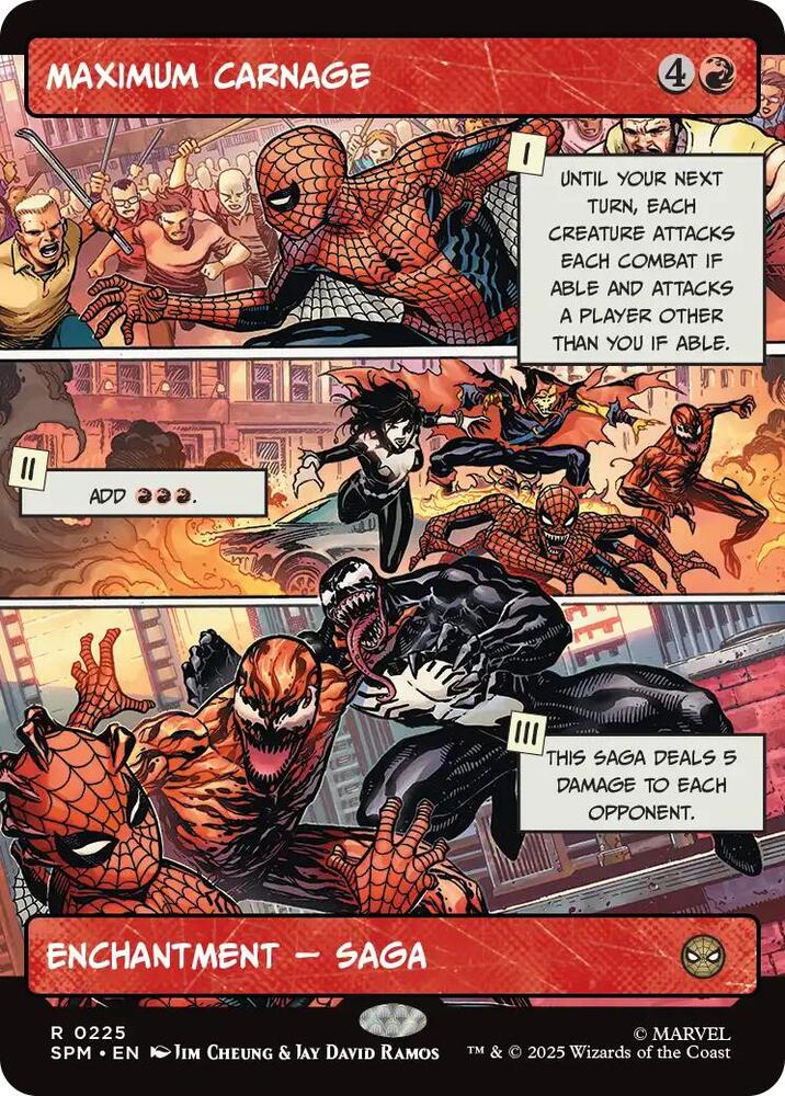 Maximum Carnage Borderless 225/198 (Marvel's Spider-Man)  - Showcase | Good Games Adelaide SA
