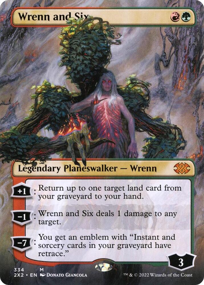 Wrenn and Six Borderless 334 (Double Masters 2022)  - Foil | Good Games Adelaide SA